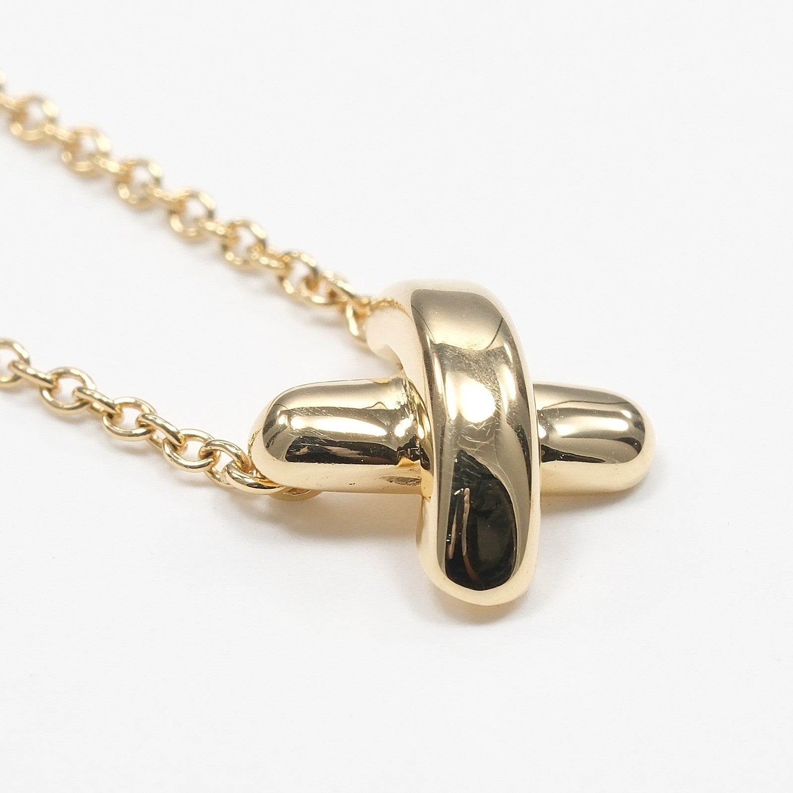 Tiffany & Co. Cross.Pendant Necklace 18K Yellow Gold, GOLD, YELLOW_GOLD, Necklace