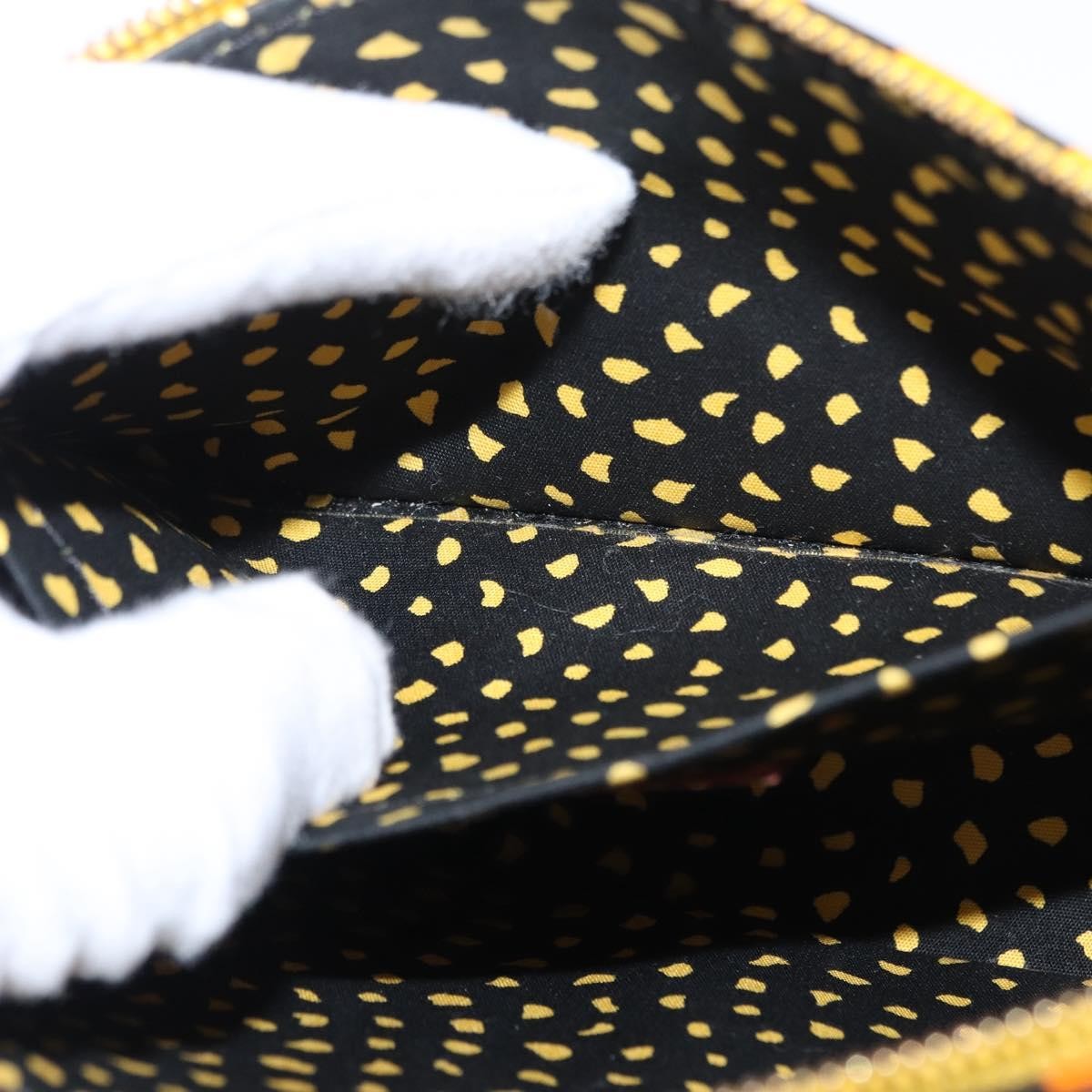 Louis Vuitton Pochette Accessoires NM Kusama Infinity Dots Monogram Vernis, YELLOW, PATENT_LEATHER, Clutche & pouche