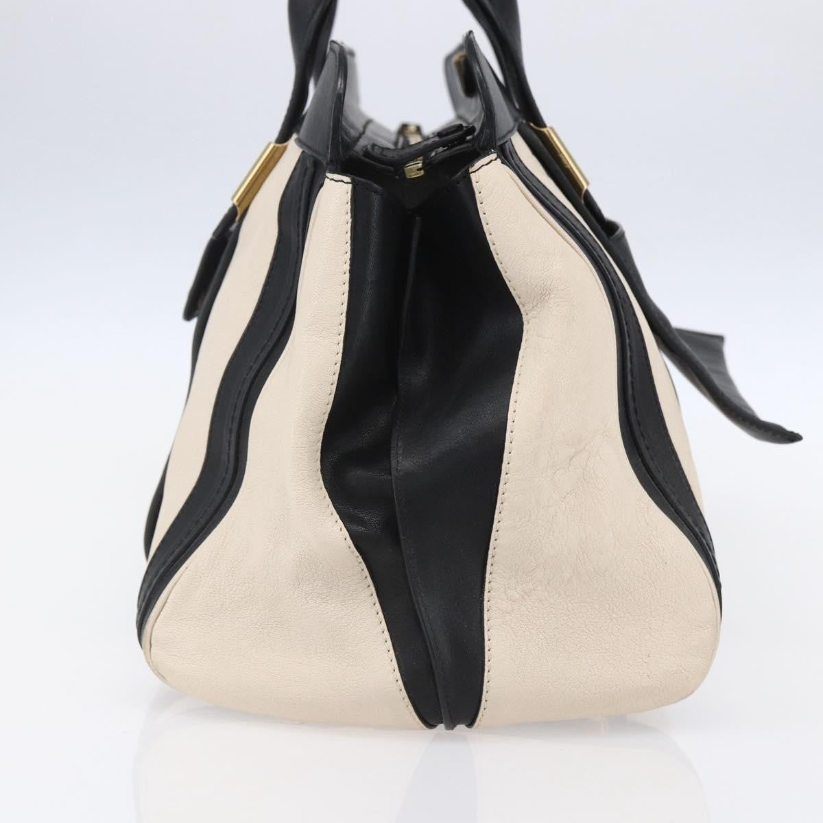 Chloe Alice Satchel Leather, BLACK, LEATHER, Handbag