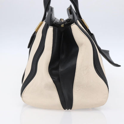 Chloe Alice Satchel Leather, BLACK, LEATHER, Handbag