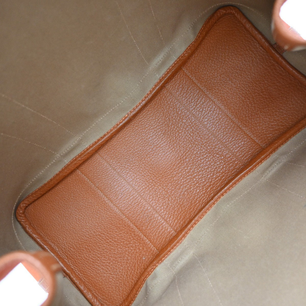 Hermes Garden Party Tote Canvas and Leather, ORANGE, CANVAS, Tote bag