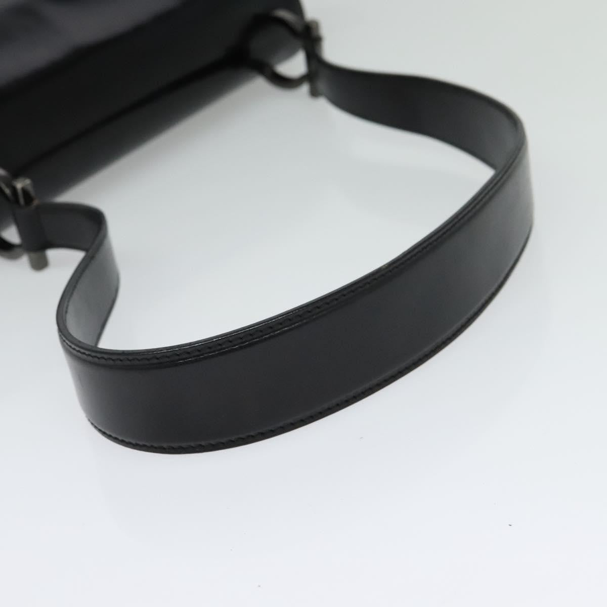 Salvatore Ferragamo Gancini Shoulder Bag Patent Leather, BLACK, PATENT_LEATHER, Shoulder bag