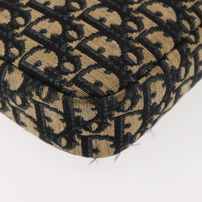 Christian Dior Vintage Trotter Crossbody Bag Diorissimo Coated Canvas, NAVY, CANVAS, Shoulder bag