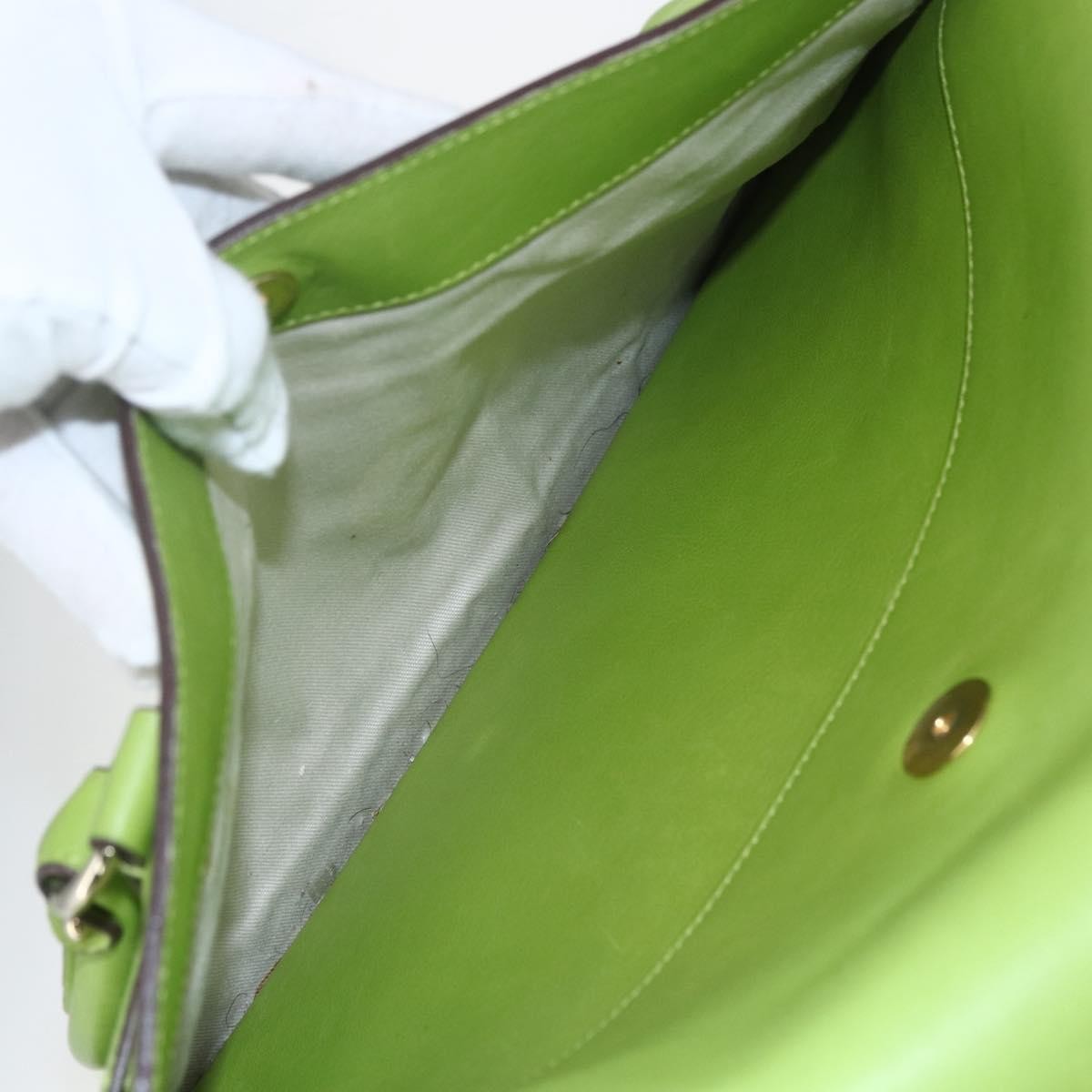 Salvatore Ferragamo Virna Satchel Leather, GREEN, LEATHER, Handbag