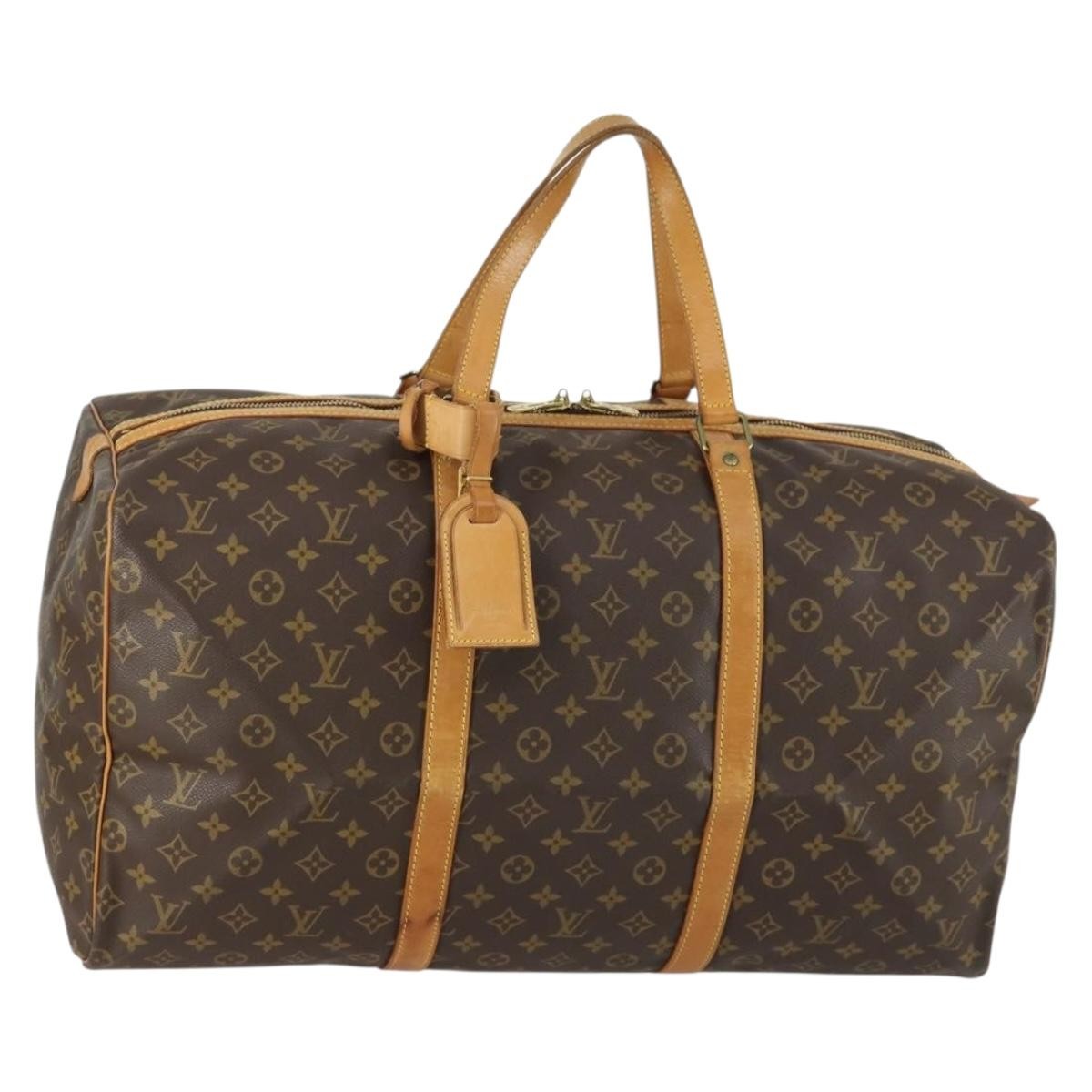Louis Vuitton Sac Souple Handbag Monogram Canvas, BROWN, CANVAS, Travel bag