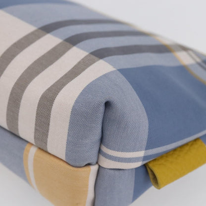 Burberry Nova check Pochette Canvas, BLUE, CANVAS, Clutche & pouche