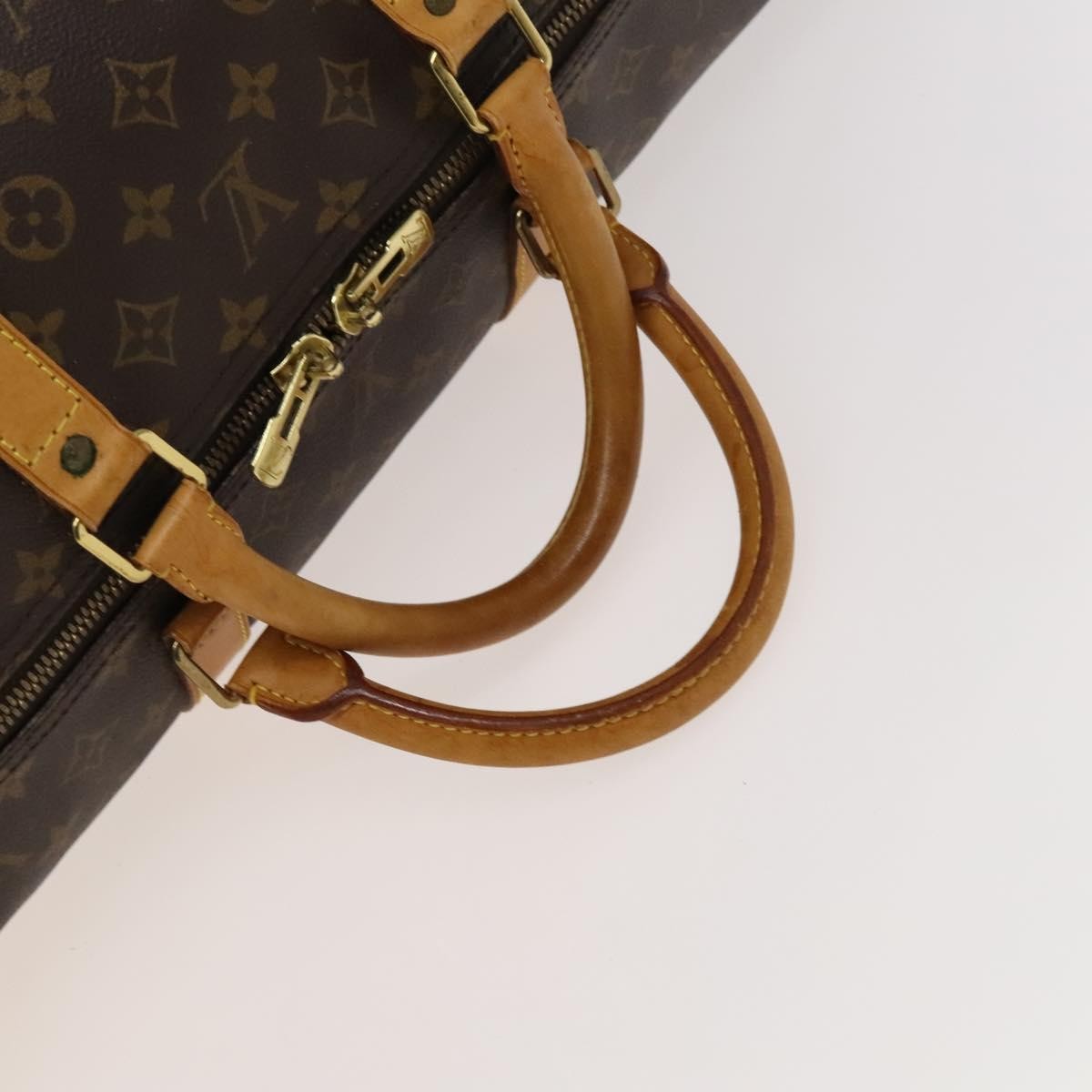 Louis Vuitton Keepall Bag Monogram Canvas, BROWN, CANVAS, Travel bag