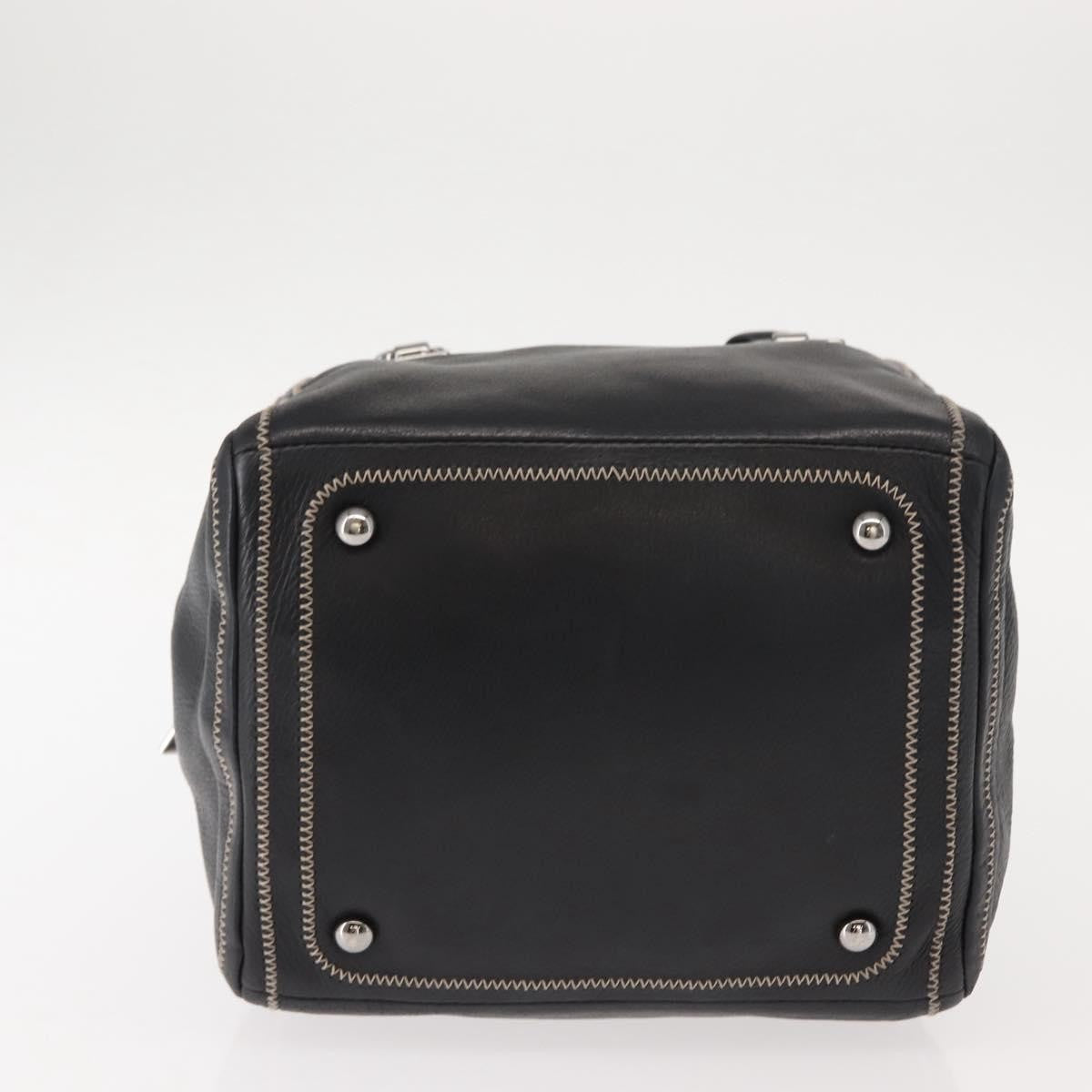 Chanel CC Bowler Quilted Caviar, BLACK, LEATHER, Handbag