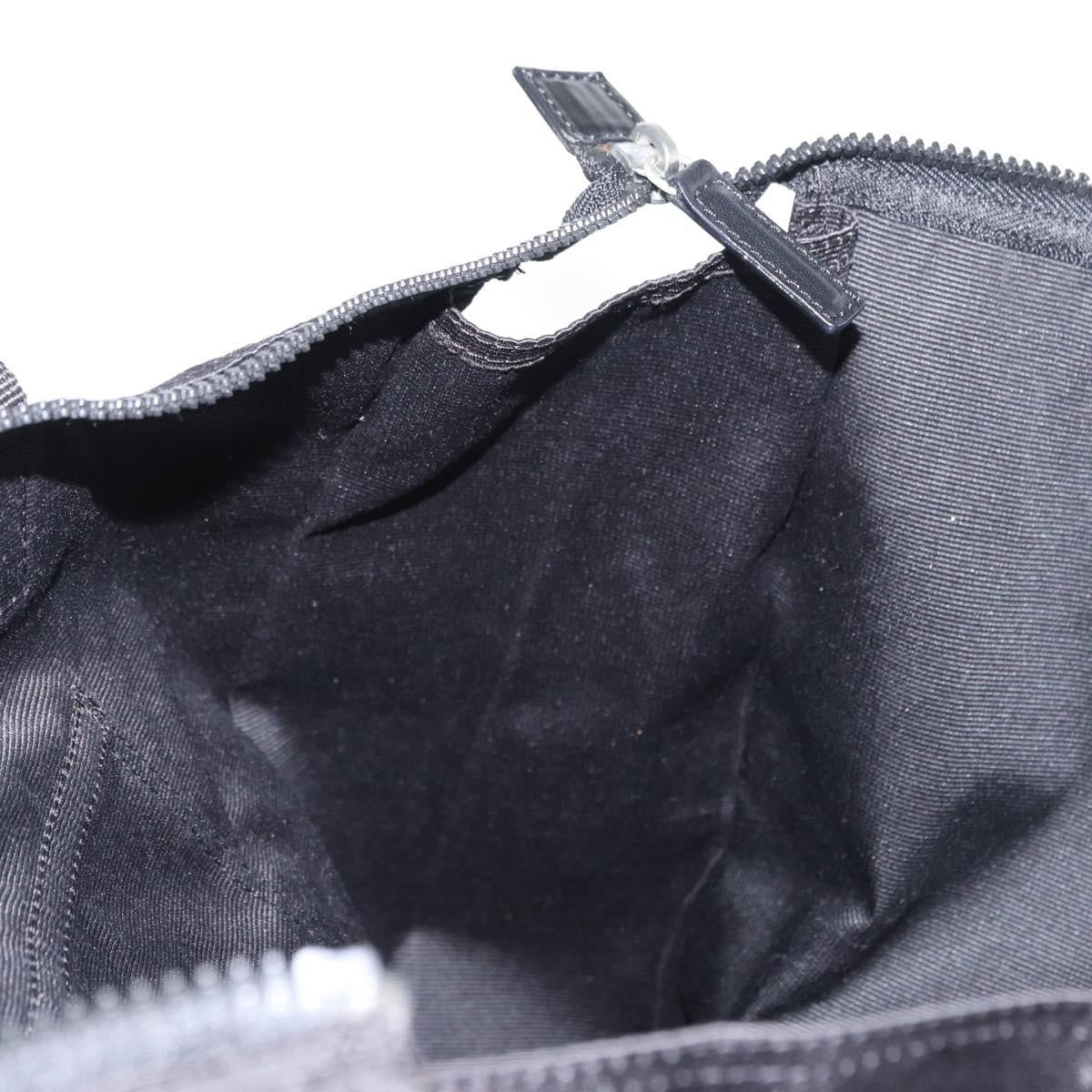 Fendi Vintage Convertible Logo Weekender Nylon, BLACK, NYLON, Tote bag