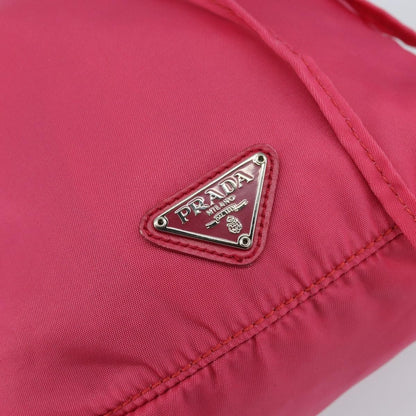 Prada Drawstring Wristlet Bucket Bag Tessuto, PINK, NYLON, Clutche & pouche