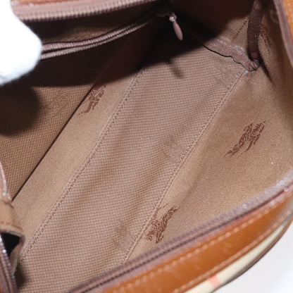 Burberry Nova check Shoulder bag Canvas, BEIGE, CANVAS, Shoulder bag