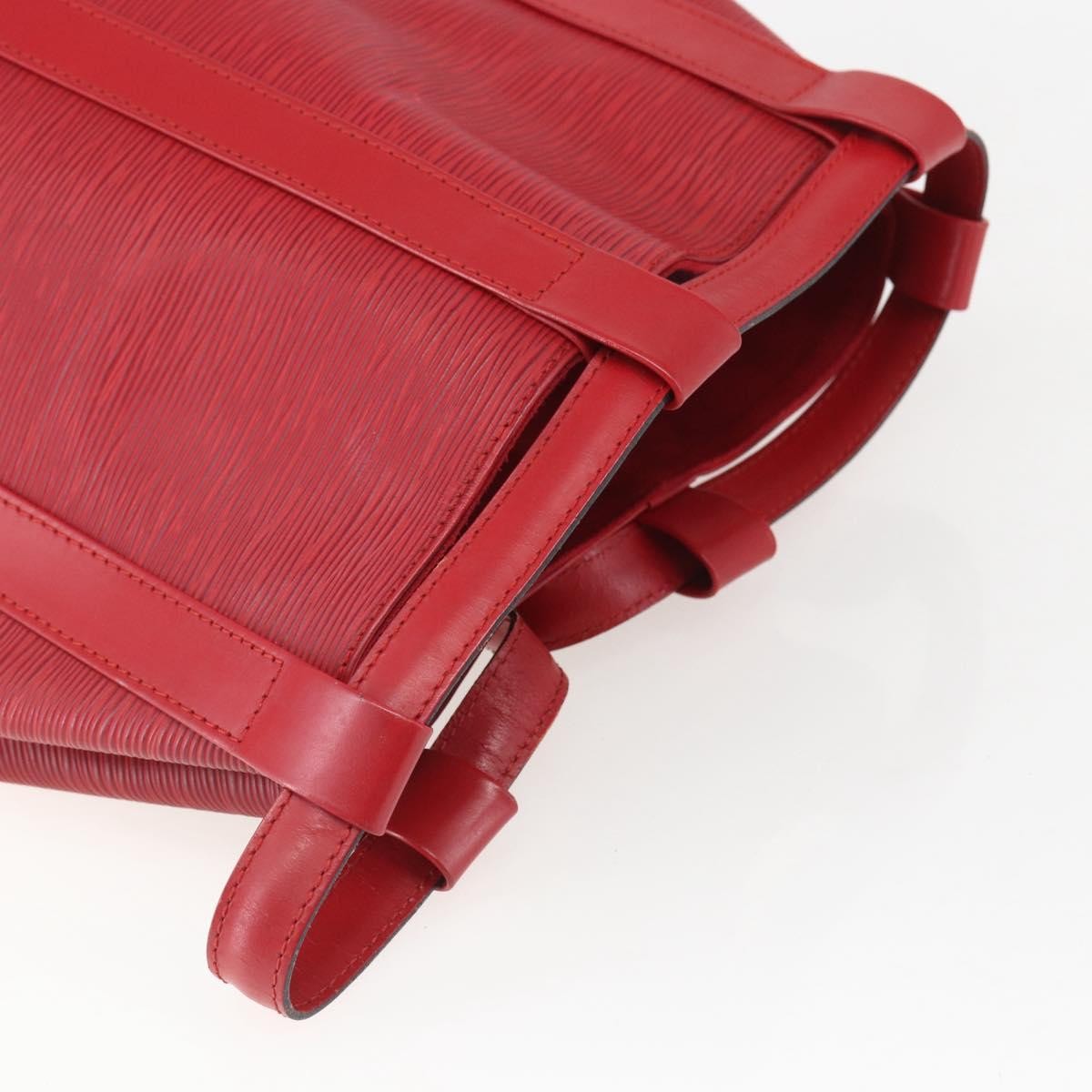 Louis Vuitton Randonnee Backpack Epi Leather, RED, LEATHER, Shoulder bag