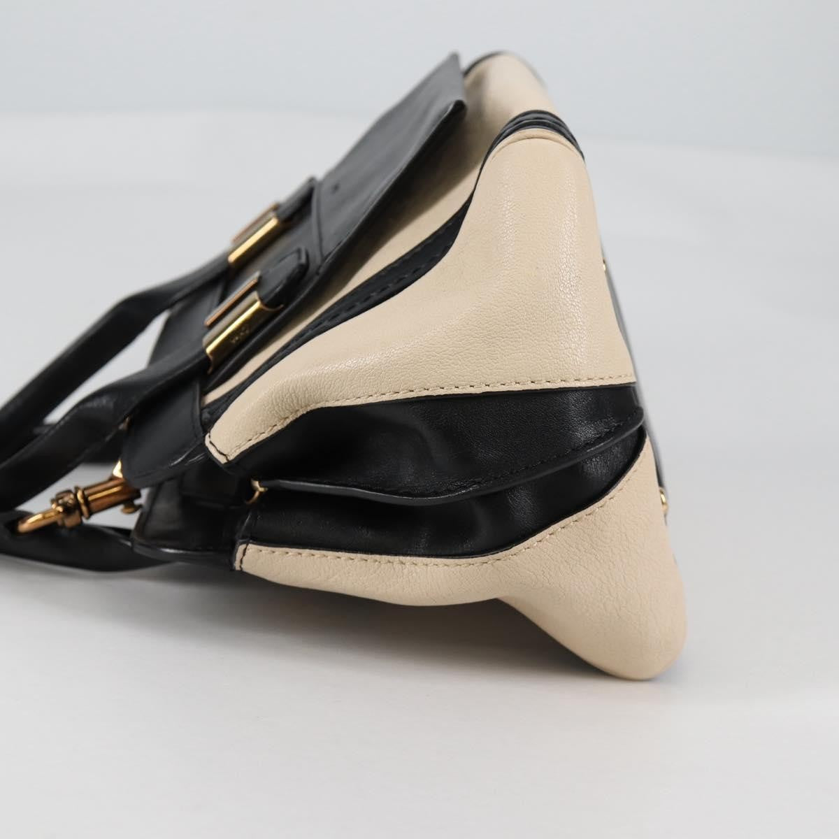 Chloe Alice Satchel Leather, WHITE, LEATHER, Handbag