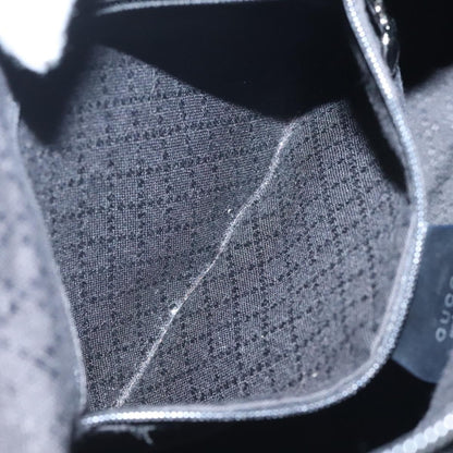 Gucci Vintage Bamboo Shoulder Bag Nylon, BLACK, NYLON, Shoulder bag