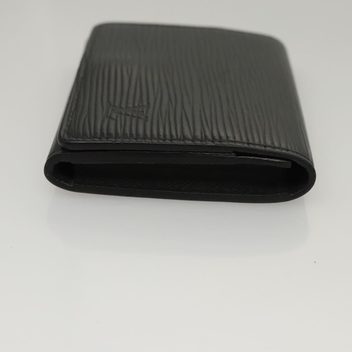Louis Vuitton Envelope Business Card Holder Epi Leather, BLACK, LEATHER, Card Holders
