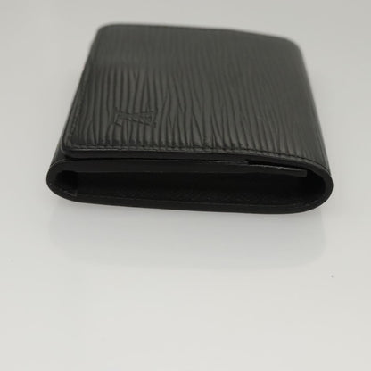 Louis Vuitton Envelope Business Card Holder Epi Leather, BLACK, LEATHER, Card Holders