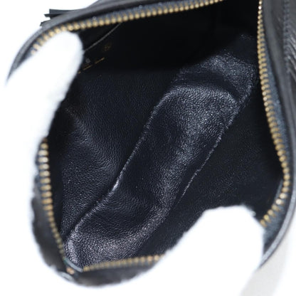 Chanel Camera CC Tassel Bag Leather, BLACK, LEATHER, Clutche & pouche