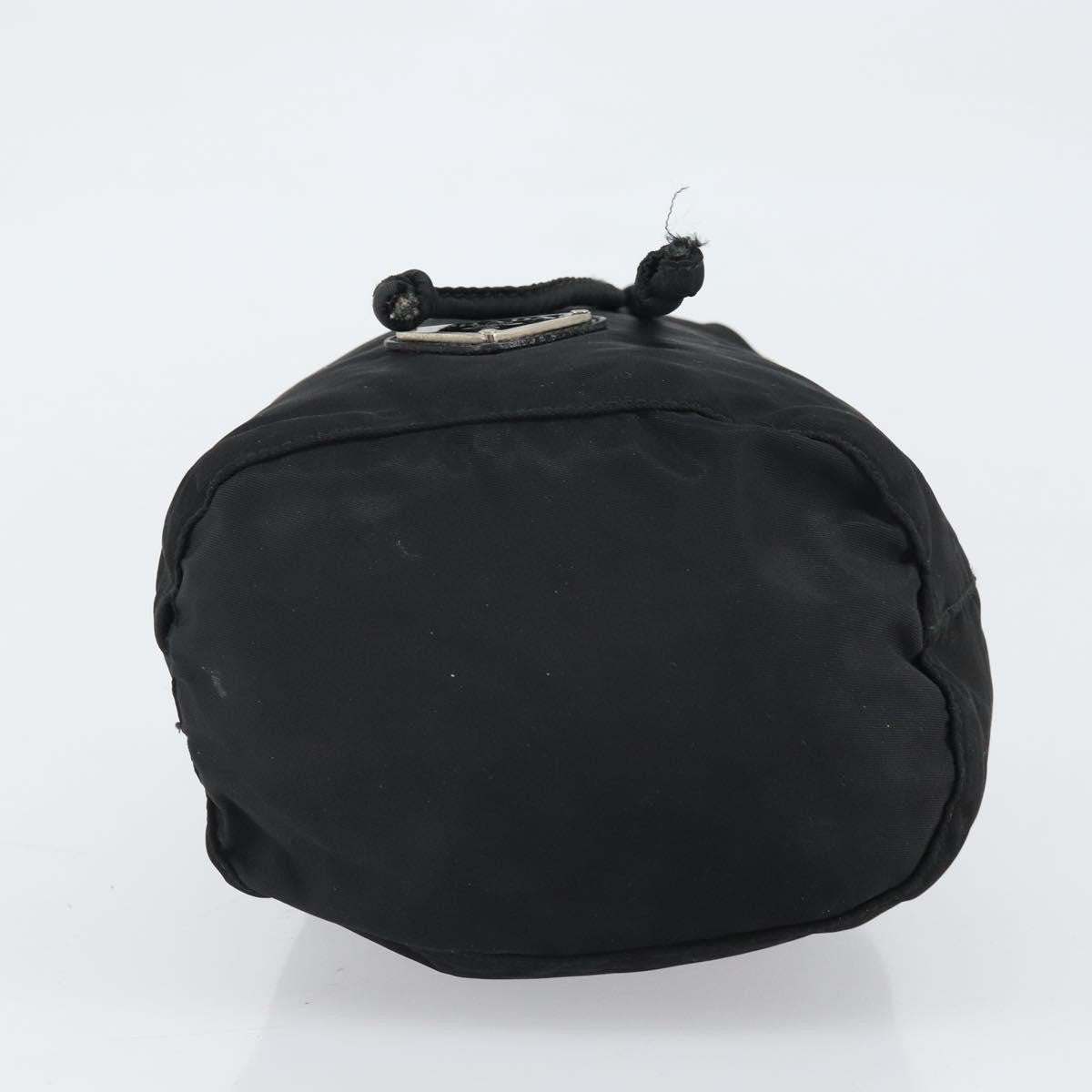 Prada Drawstring Travel Pouch Tessuto, BLACK, NYLON, Clutche & pouche