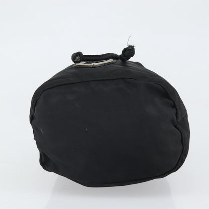 Prada Drawstring Travel Pouch Tessuto, BLACK, NYLON, Clutche & pouche