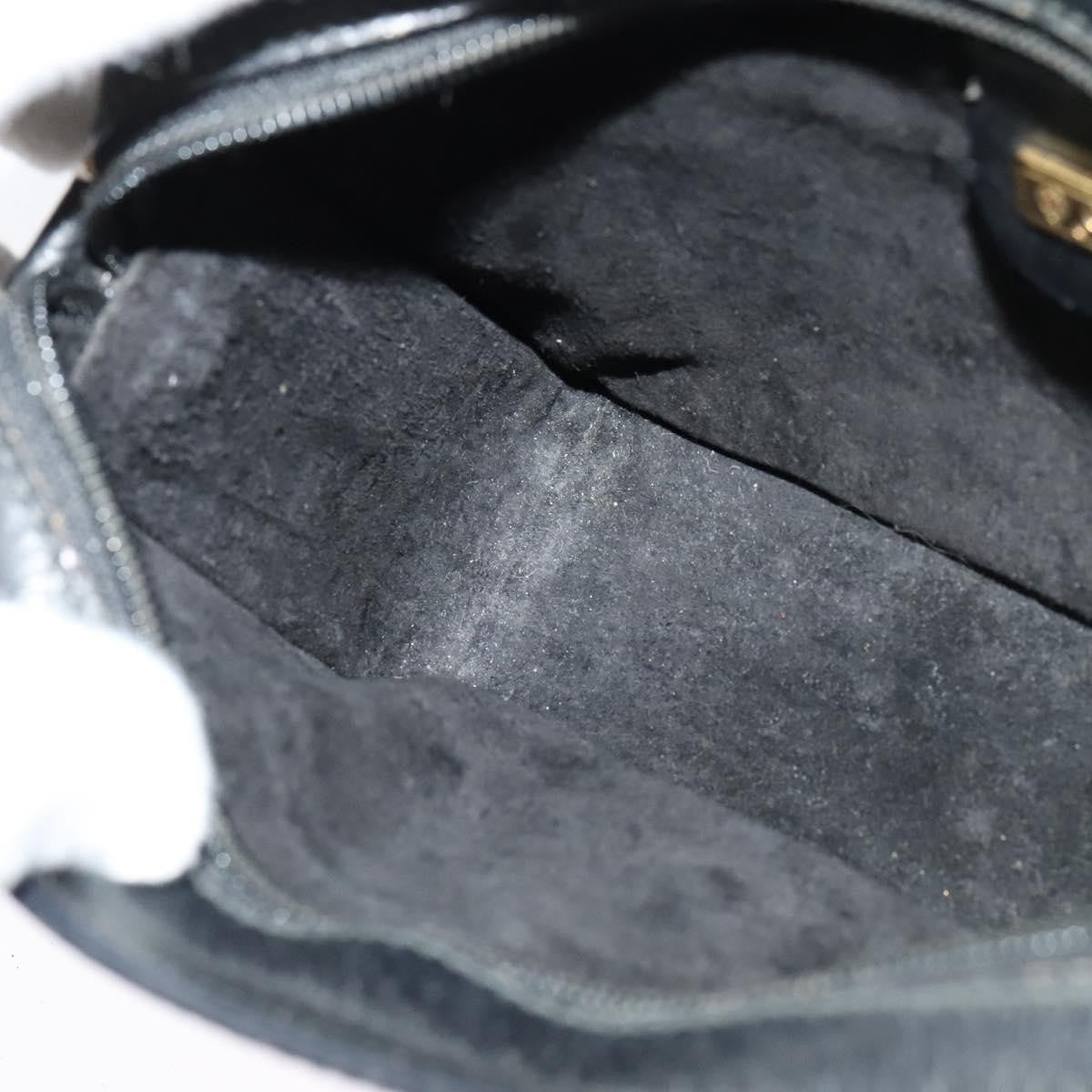 Gucci Vintage double G logo shoulder bag Leather, BLACK, LEATHER, Shoulder bag