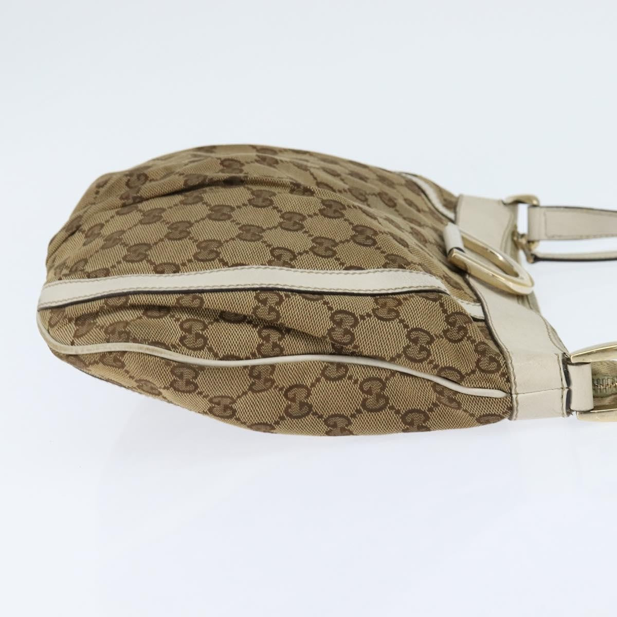 Gucci D Ring Messenger Bag GG Canvas, BEIGE, CANVAS, Shoulder bag