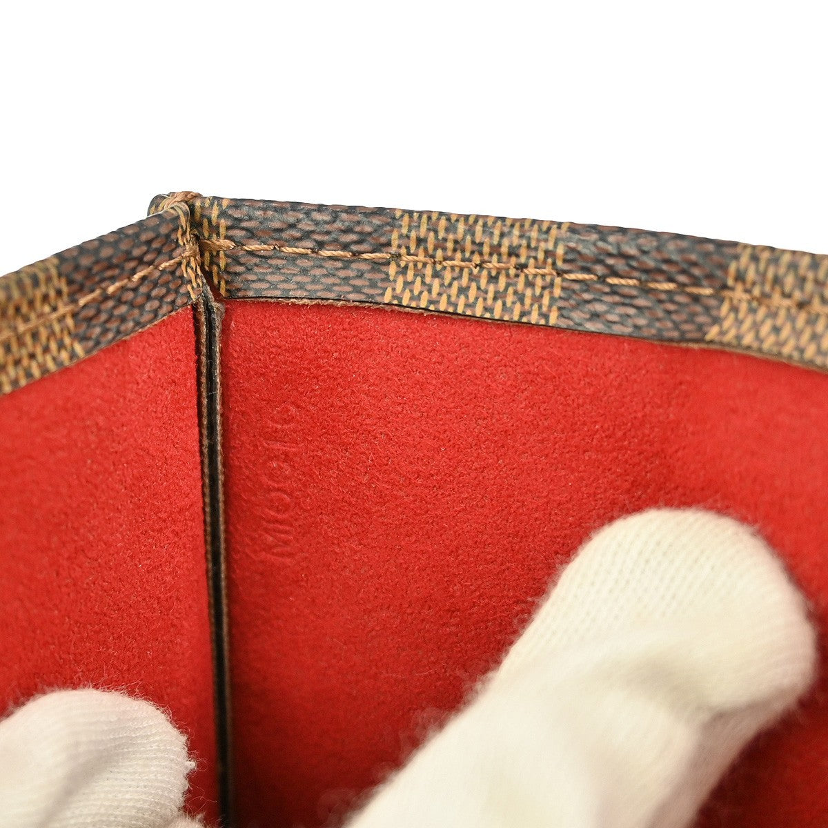 Louis Vuitton Sac Plat Bag Damier, BROWN, CANVAS, Tote bag