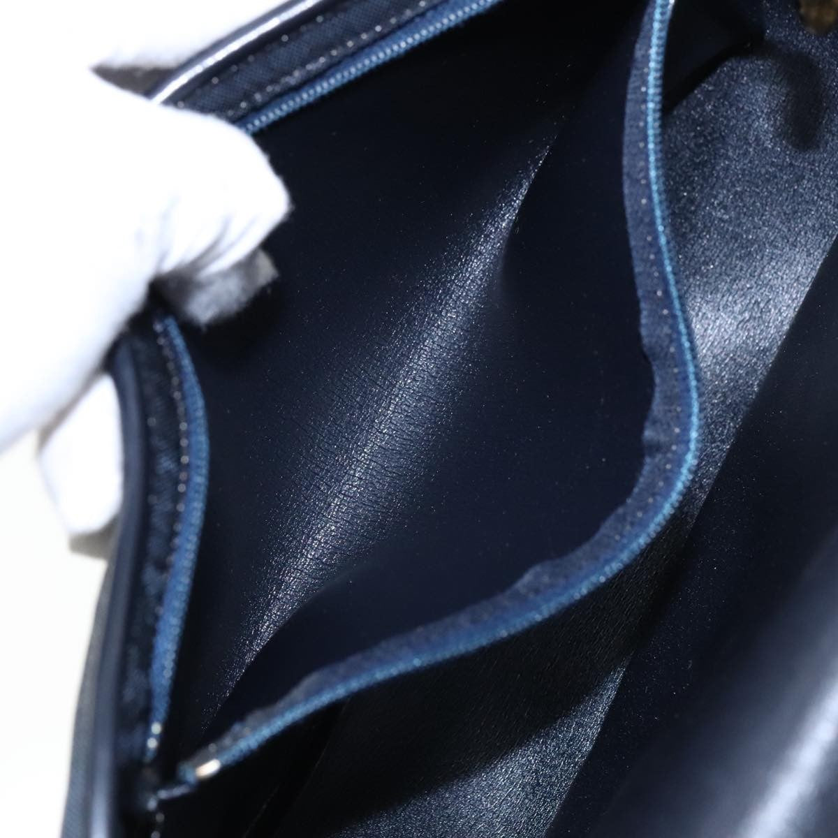 Christian Dior Vintage Shoulder Bag Canvas, NAVY, CANVAS, Shoulder bag