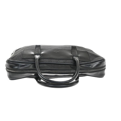 Gucci Vintage Web Briefcase GG Coated Canvas, BLACK, CANVAS, Briefcase