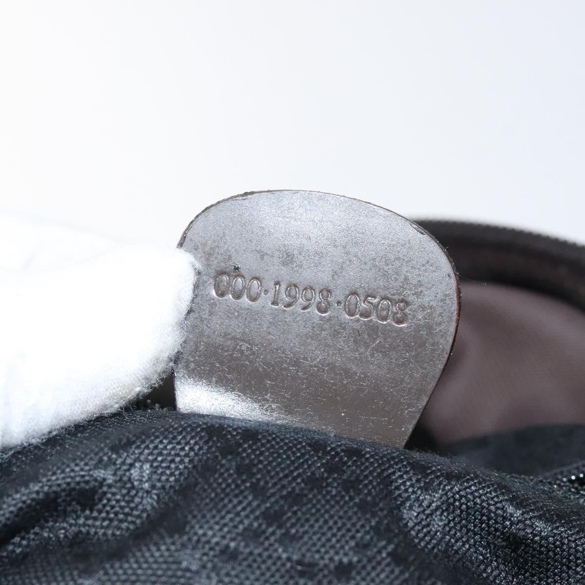 Gucci Vintage Bamboo Handle Tote Nylon, BROWN, NYLON, Tote bag