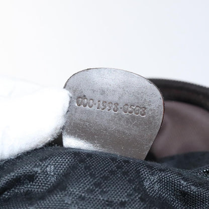 Gucci Vintage Bamboo Handle Tote Nylon, BROWN, NYLON, Tote bag