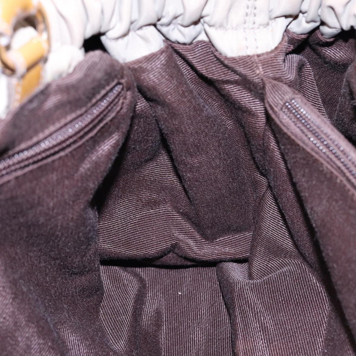 Salvatore Ferragamo Convertible Bow Satchel Nylon, BEIGE, NYLON, Handbag