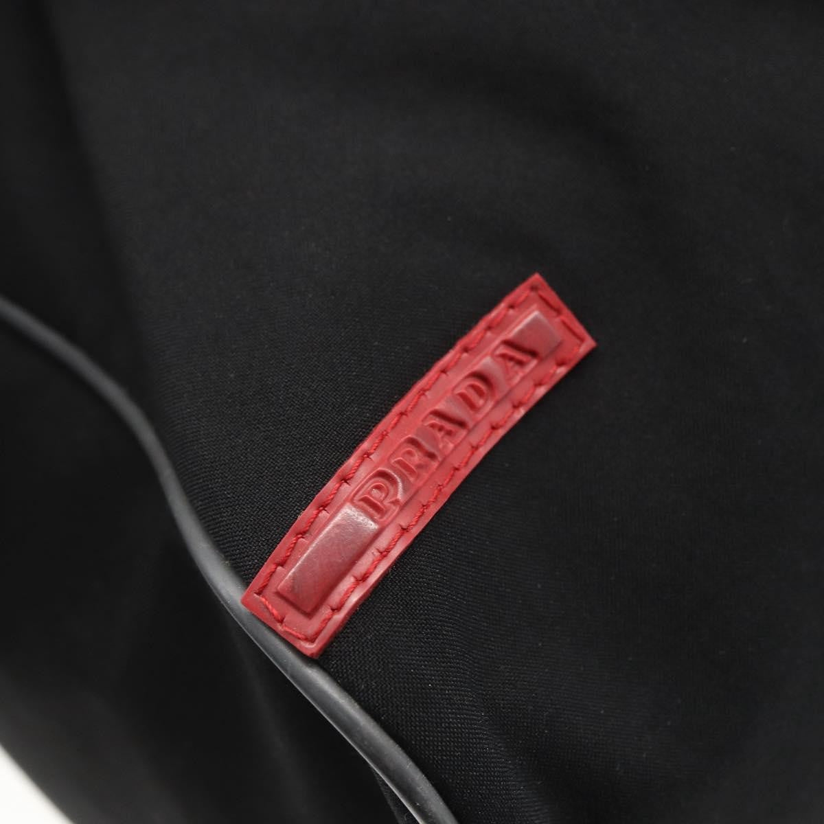 Prada Sport Zip Shoulder Bag Tessuto, BLACK, NYLON, Shoulder bag