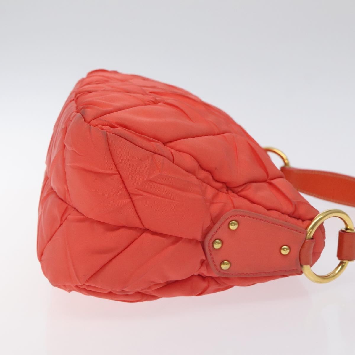 Prada Vintage Zip Handbag Tessuto, ORANGE, NYLON, Handbag