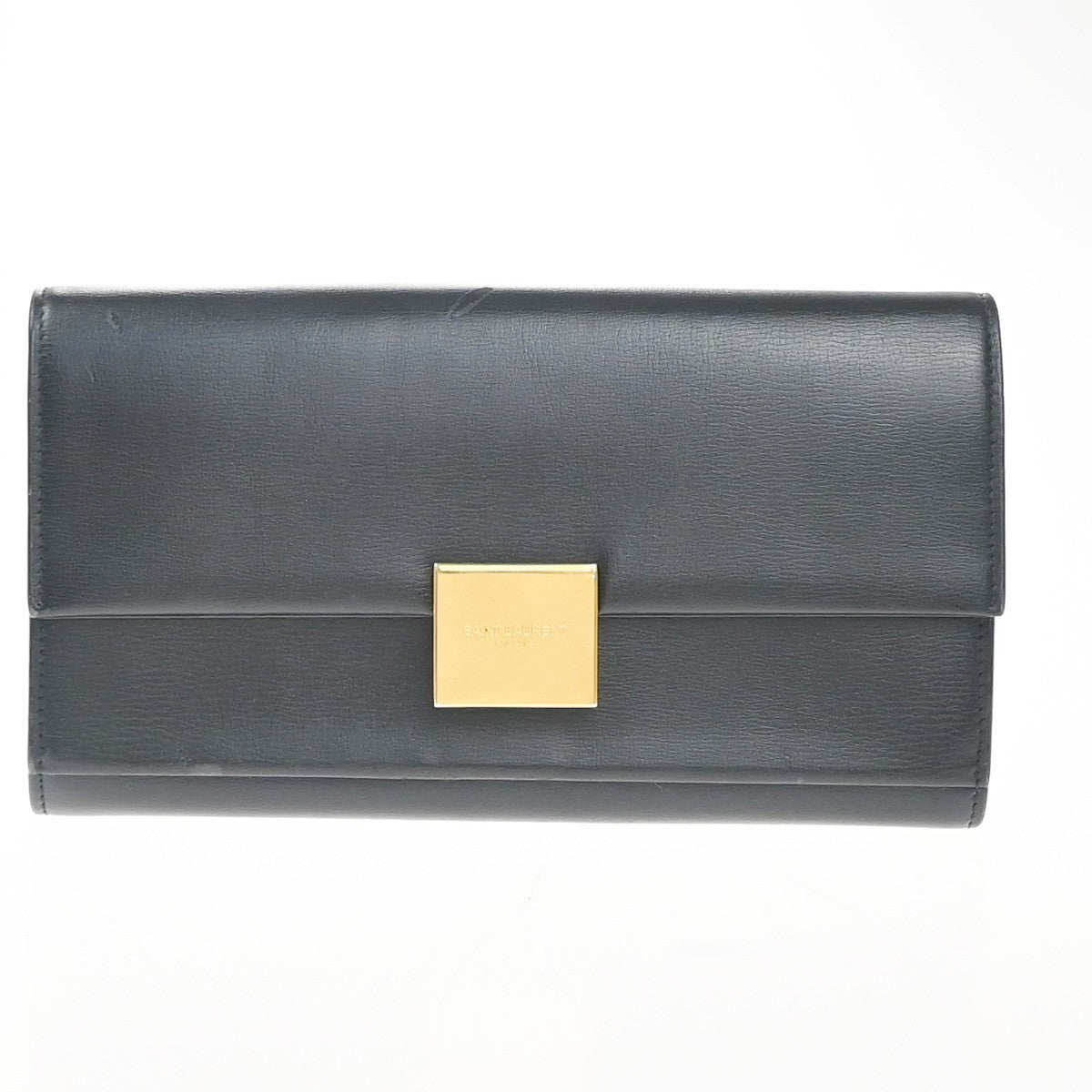 Saint Laurent Bellechasse Flap Wallet Leather, BLACK, LEATHER, Wallets