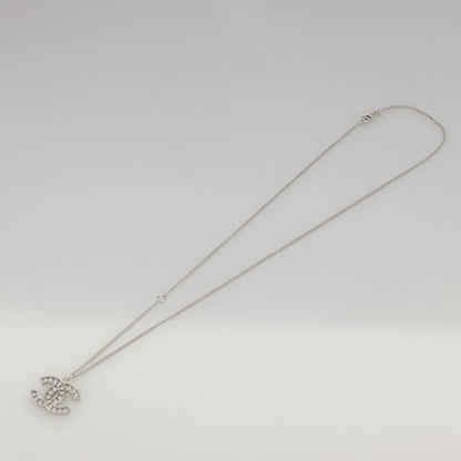 Chanel CC Pendant Necklace Metal, SILVER, METAL, Necklace