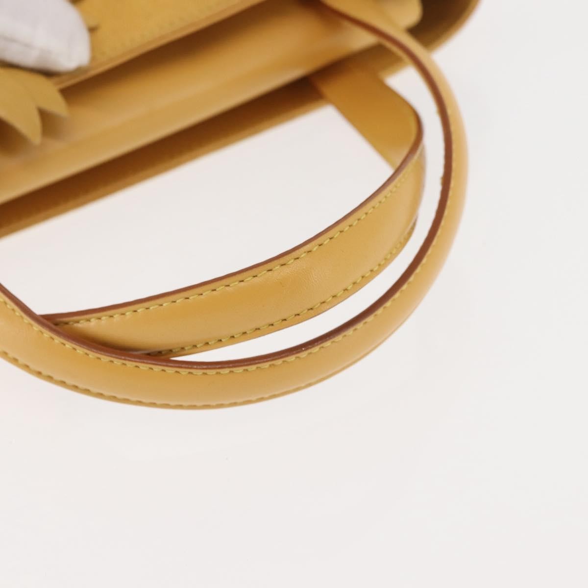 Salvatore Ferragamo Flower tote Canvas, YELLOW, CANVAS, Tote bag