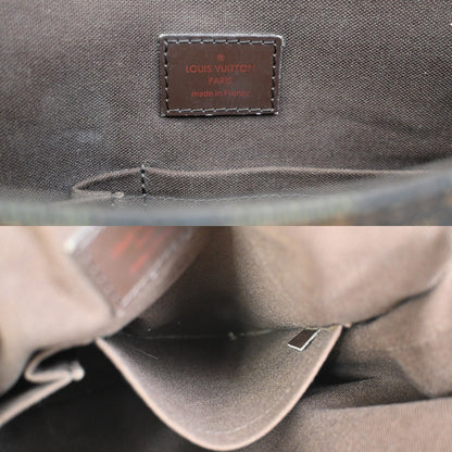 Louis Vuitton Brooklyn Handbag Damier, Brown, Canvas, Shoulder Bag