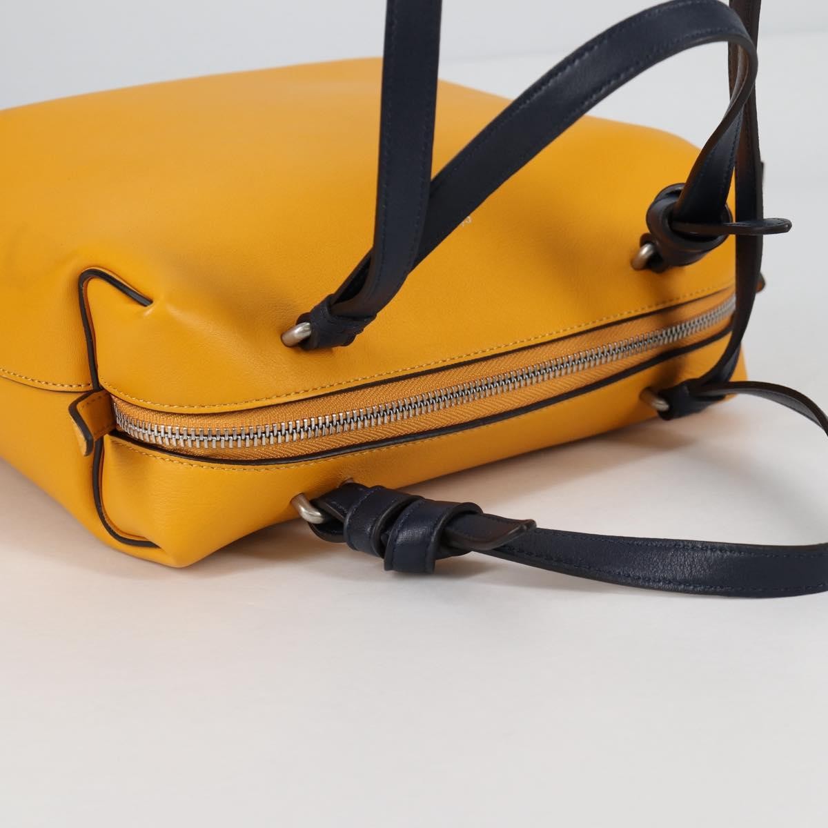 Celine Soft Cube Bag Leather, YELLOW, LEATHER, Handbag