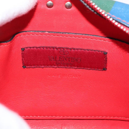 Valentino Garavani Rockstud 1973 Camera Crossbody Bag Striped Leather, GOLD, LEATHER, Shoulder bag