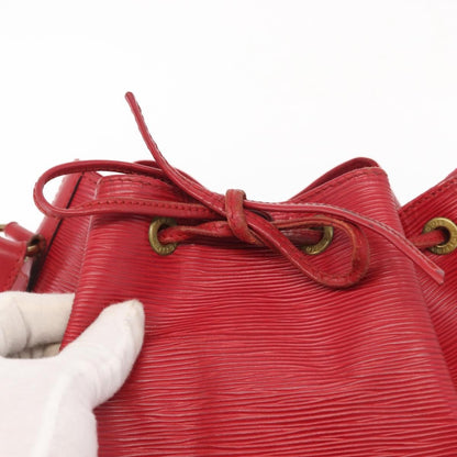 Louis Vuitton Petit Noe Handbag Epi Leather, RED, LEATHER, Shoulder bag