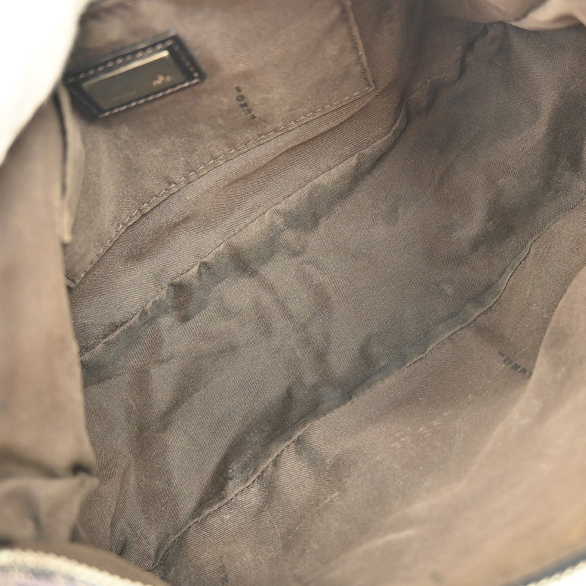 Fendi Belted Pochette Zucca Canvas, BLUE, CANVAS, Clutche & pouche