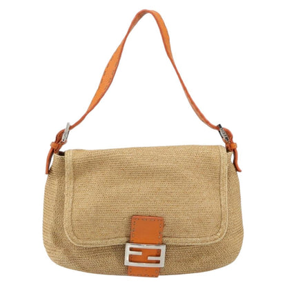 Fendi Mama Forever Bag Raphia, BEIGE, WOOD, Bag