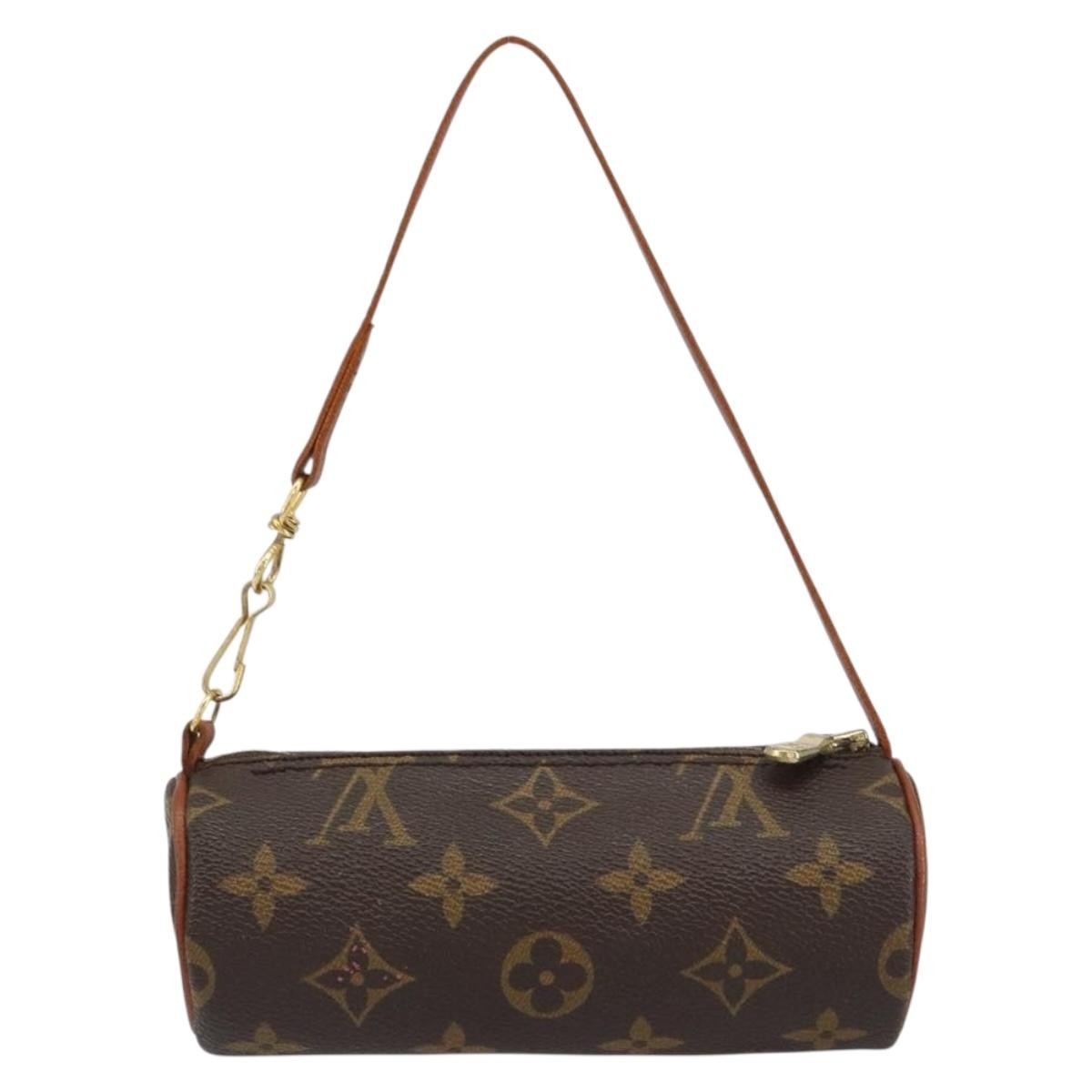 Louis Vuitton Papillon Pochette Monogram Canvas, BROWN, CANVAS, Clutche & pouche