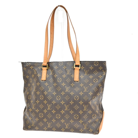 Louis Vuitton Cabas Mezzo Monogram Canvas, BROWN, CANVAS, Tote bag