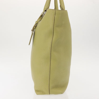 Prada Shopping Tote Vitello Daino, GREEN, LEATHER, Tote bag