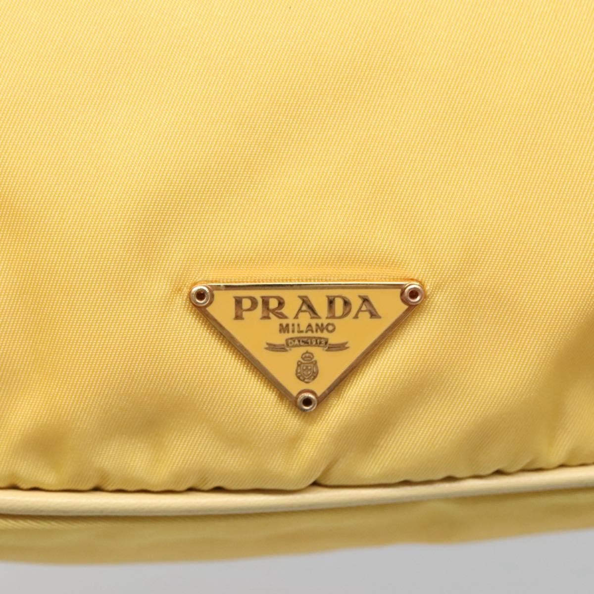 Prada Vintage Shoulder Bag Tessuto, YELLOW, NYLON, Shoulder bag