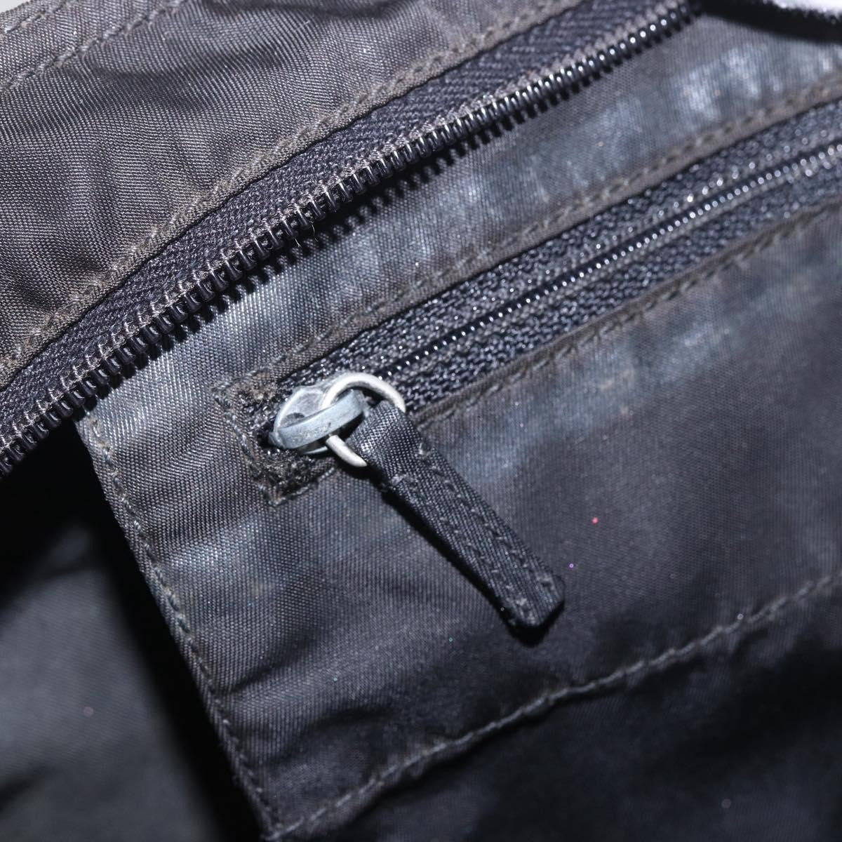 Prada Vintage Zip Tote Tessuto, BLACK, NYLON, Tote bag