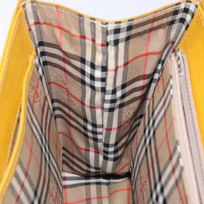 Burberry Vintage Handbag Leather, YELLOW, LEATHER, Handbag