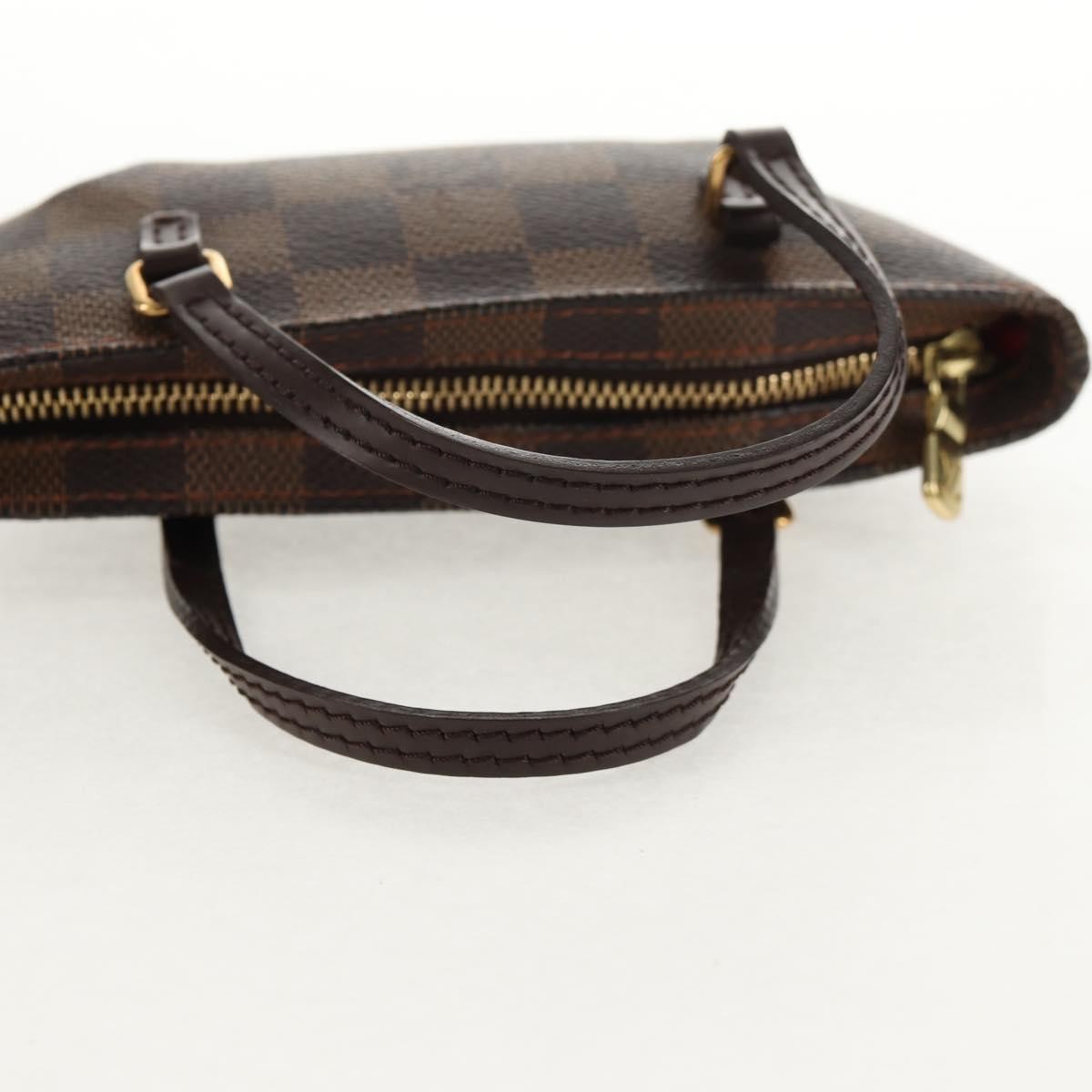 Louis Vuitton Manosque Pochette Damier, BROWN, CANVAS, Clutche & pouche