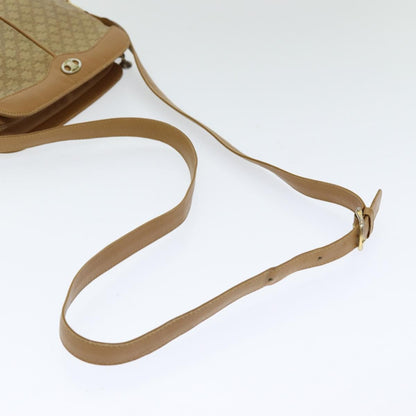 Celine Macadam Shoulder Bag Canvas, BEIGE, CANVAS, Shoulder bag